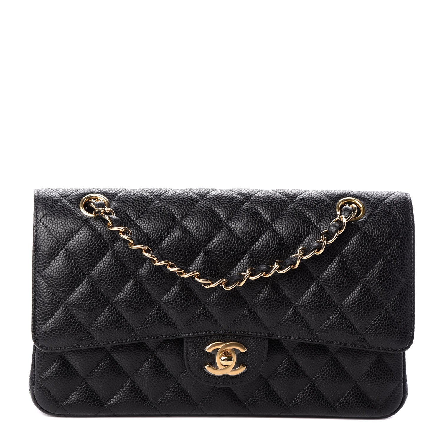 Chanel Caviar Quilted Medium Double Flap Black 1 of 10