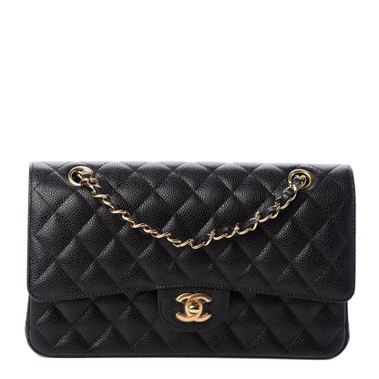 Chanel Caviar Quilted Medium Double Flap Black 1 of 10