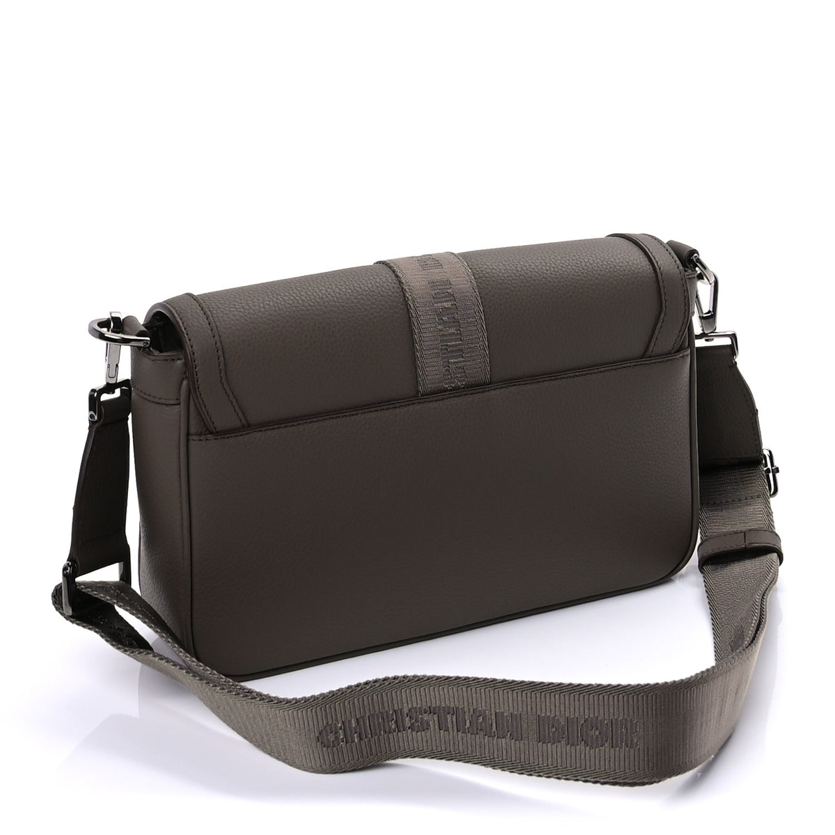Grained Calfskin Hit The Road Bag Brown