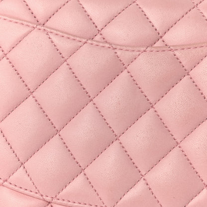 Chanel Lambskin Quilted Medium Double Flap Light Pink 14 of 18