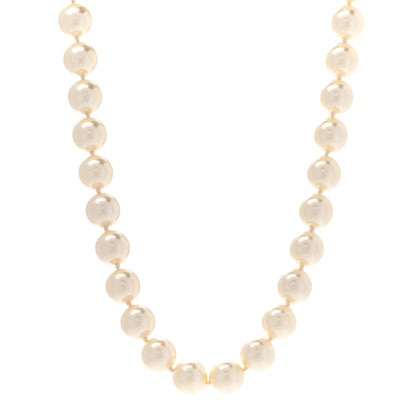 Chanel Pearl Crystal Short Necklace Gold 1 of 8