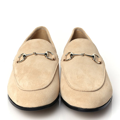 Gucci Suede Horsebit Womens Jordaan Loafers 39 Pink Sand 3 of 9