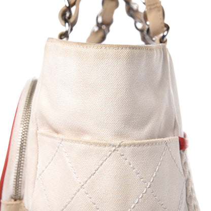 Chanel Canvas Quilted N°5 Shopping Tote Beige 19 of 24