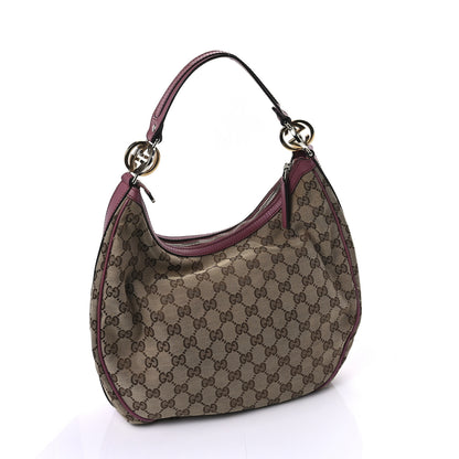 Gucci Monogram Medium GG Twins Hobo Pink 2 of 8