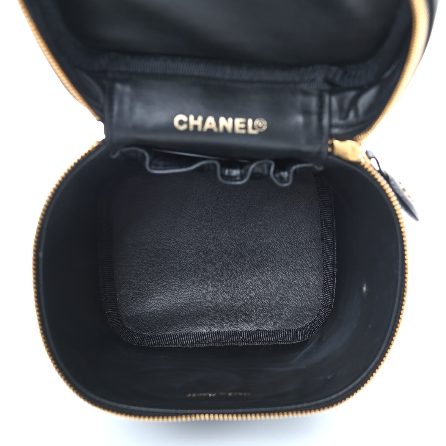 Chanel Caviar Vanity Cosmetic Case Black 5 of 11