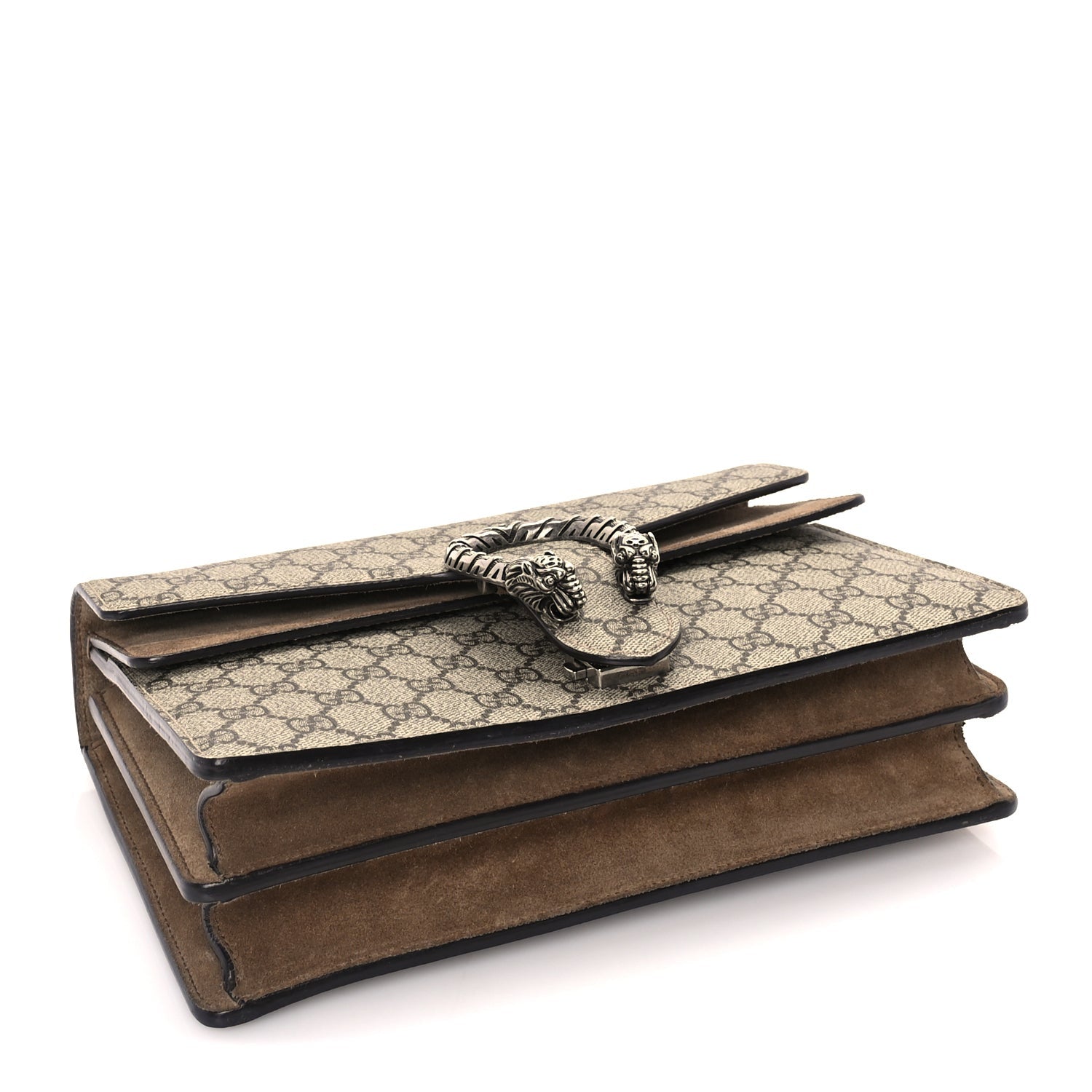 Gucci GG Supreme Monogram Medium Dionysus Shoulder Bag  Taupe 3 of 8