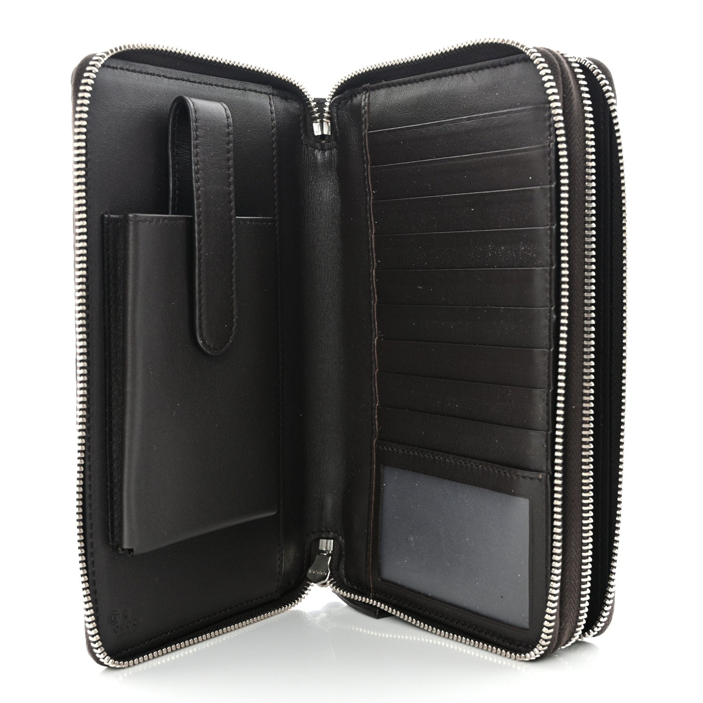 Microguccissima Zip Around Top Handle Travel Wallet Testa di Moro