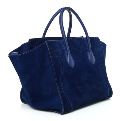Celine Suede Medium Phantom Luggage Royal Blue 3 of 32