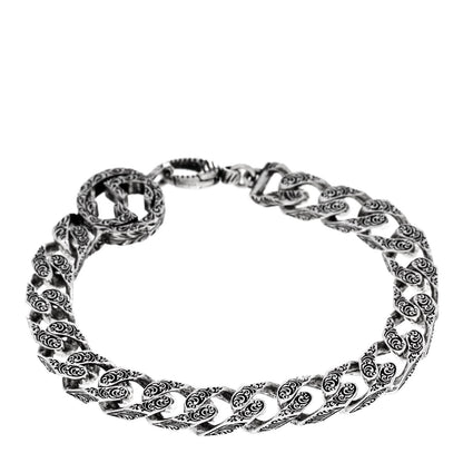 Gucci Sterling Silver Interlocking G Chain Bracelet 2 of 5