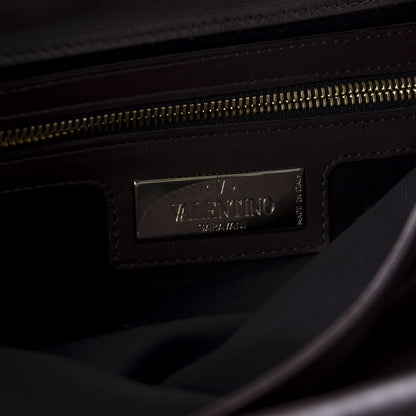 Valentino Garavani Vitello Rockstud Messenger Brown 8 of 10