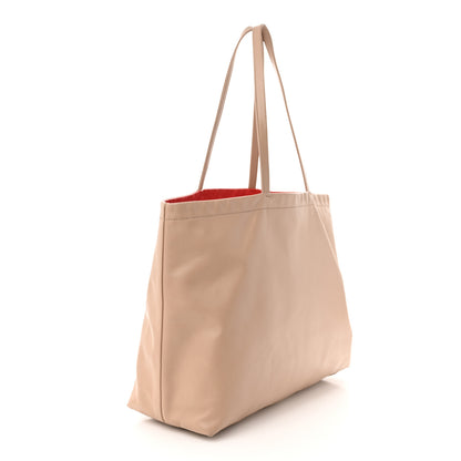 Prada Soft Calfskin Shopping Tote Cammeo Lacca 3 of 14
