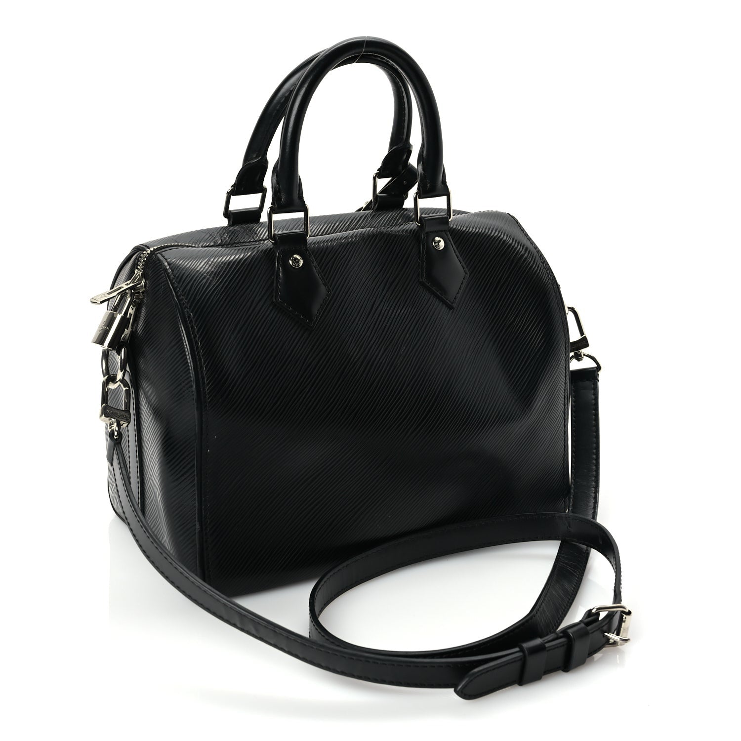 Louis Vuitton Epi Speedy Bandouliere 25 Black 2 of 8