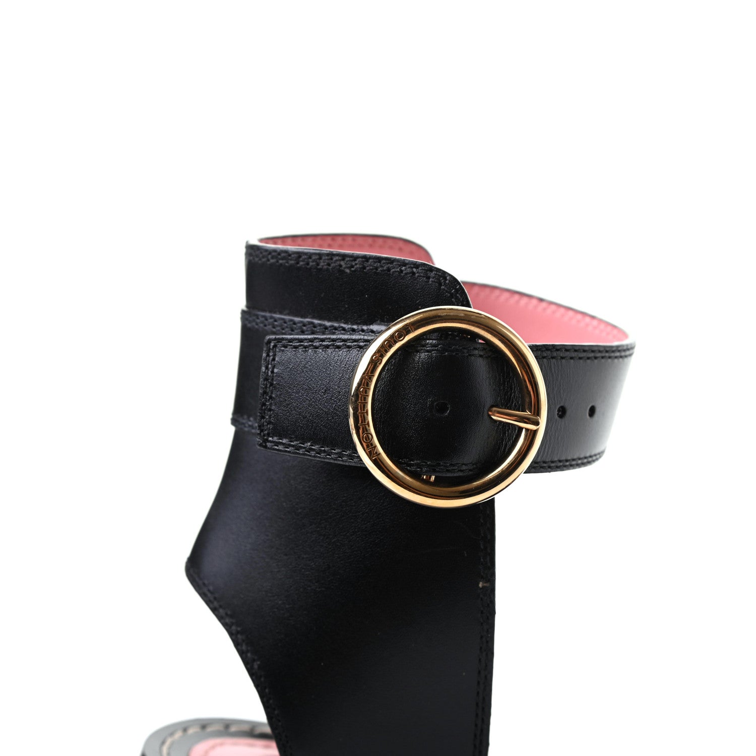 Louis Vuitton Calfskin Monogram Passenger Sandals 36 Black 10 of 10