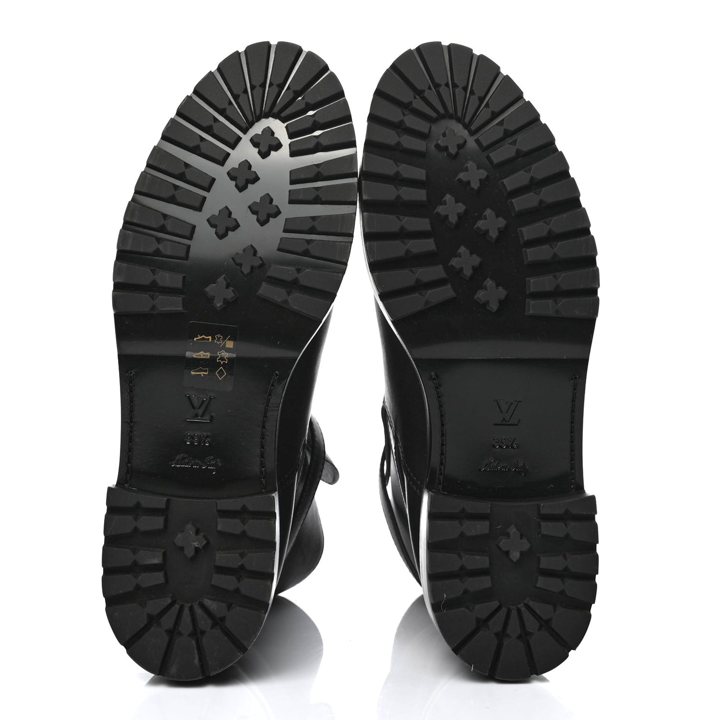 Calfskin Monogram Discovery Flat Ankle Boots 39.5 Black