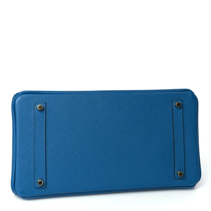 Hermes Deposit -  Epsom Birkin 35 Bleu Izmir 3 of 9