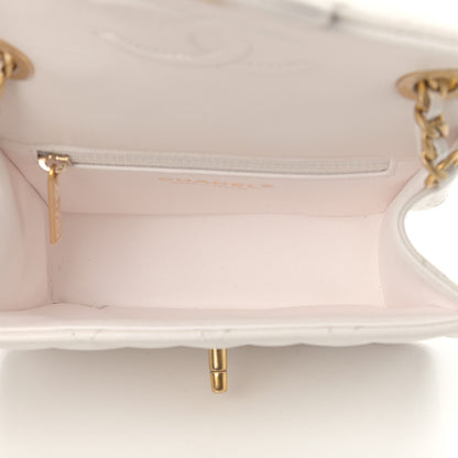 Chanel Caviar Quilted Mini Sweet Classic Flap White 4 of 10