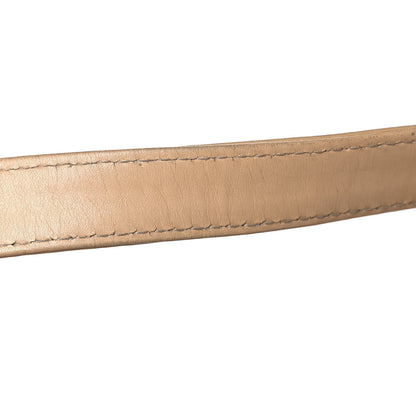 Chanel Calfskin Stitched Shoulder Bag Beige 14 of 16