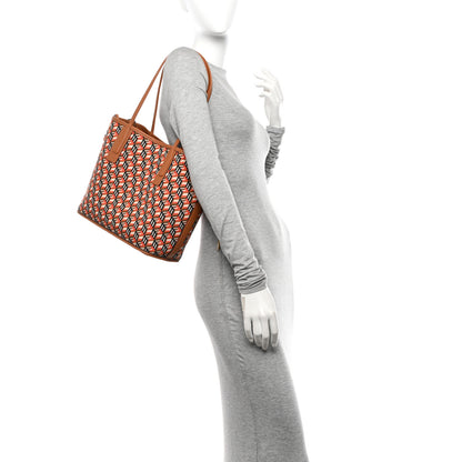 MCM Visetos Small Liz Reversible Shopper Tote Cognac 2 of 17