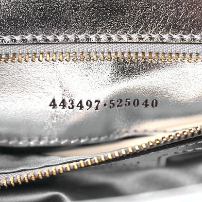 Gucci Iridescent Nappa Chevron Matelasse Small GG Marmont Shoulder Bag Snow Light Blue 6 of 9