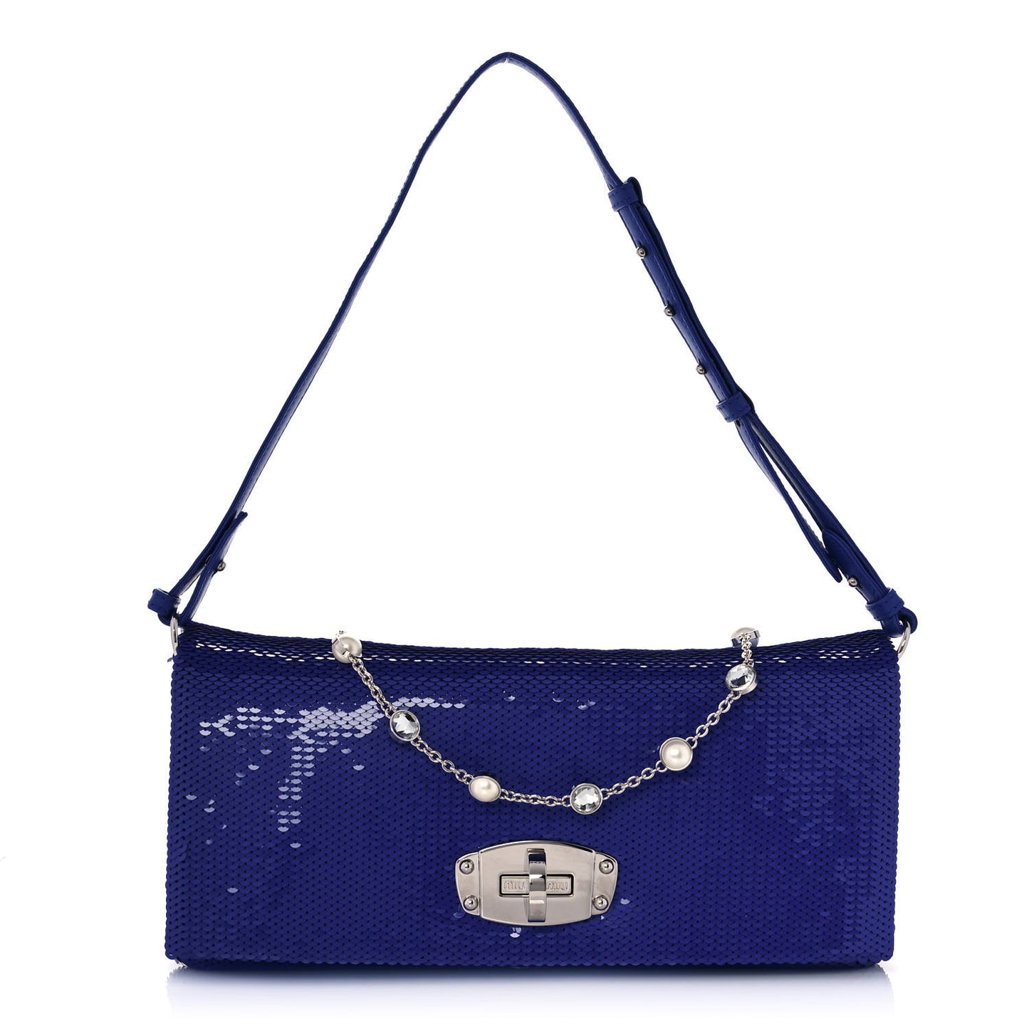 Paillettes Crystal Sequin Flap Blue