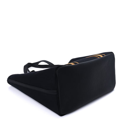 Hermes Militaire Canvas Taurillon Clemence Wooly Wooly Pursangle MM Tote Black 7 of 8