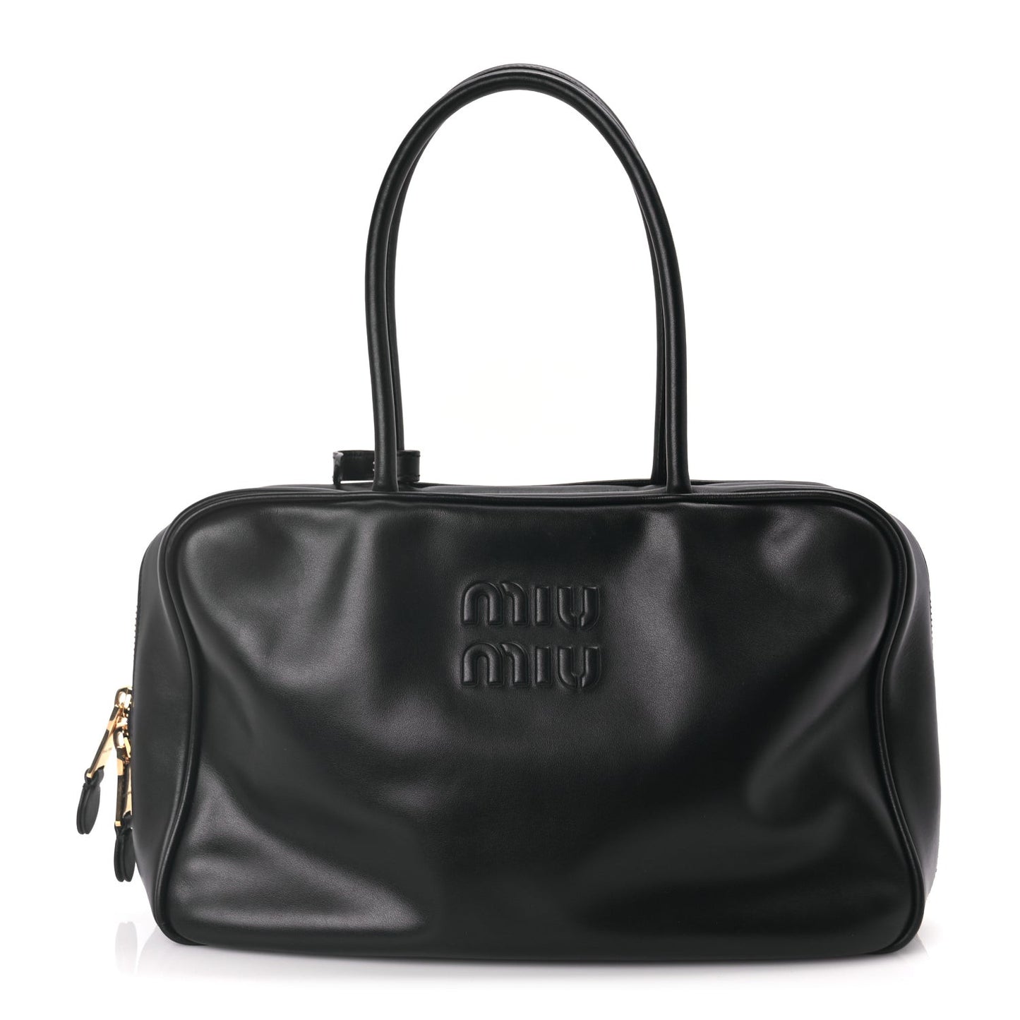 Soft Calf Large Softy Beau Top Handle Bag Black
