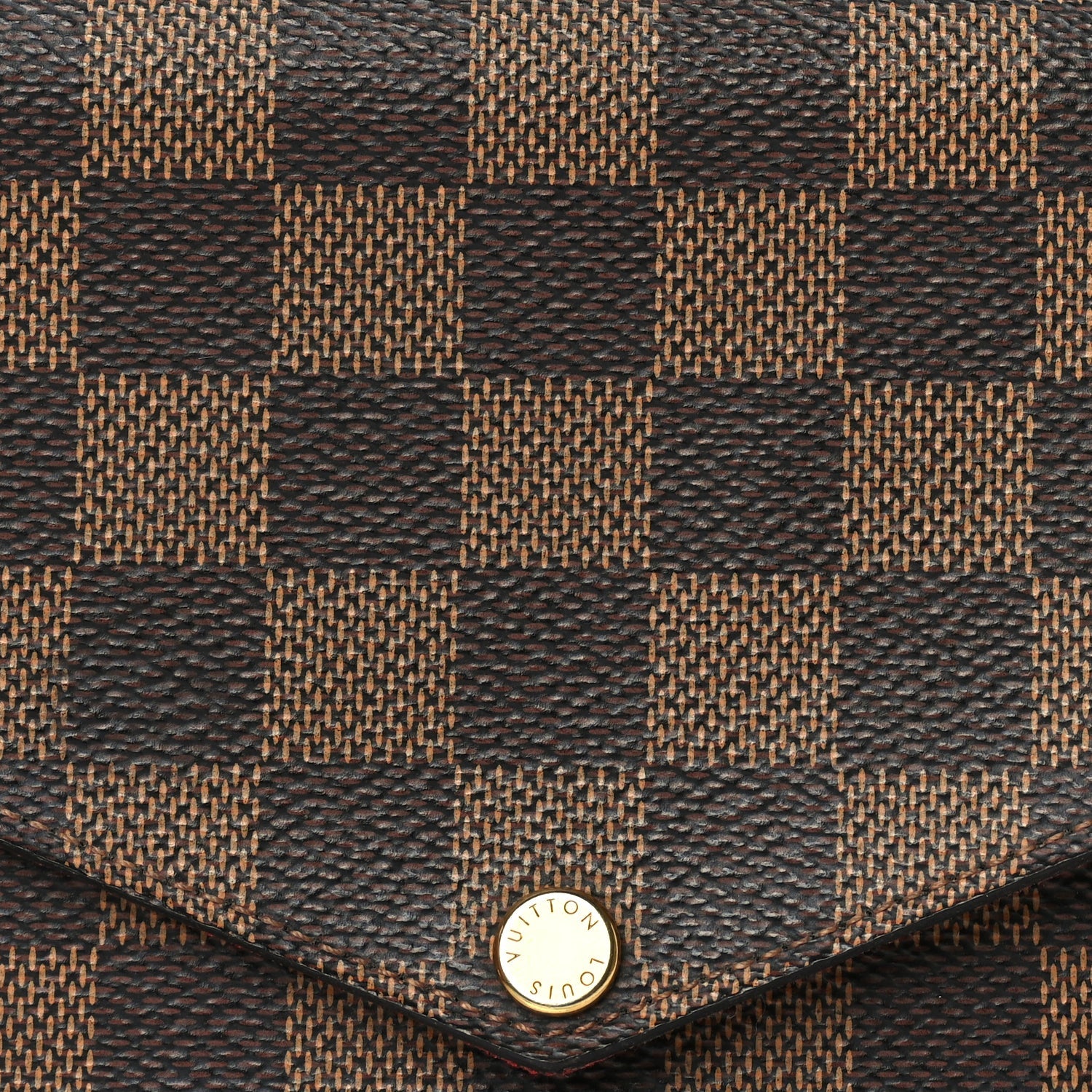 Louis Vuitton Damier Ebene Pochette Felicie Chain Wallet 8 of 10