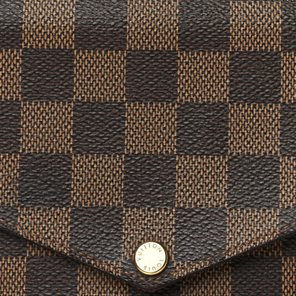 Louis Vuitton Damier Ebene Pochette Felicie Chain Wallet 8 of 10