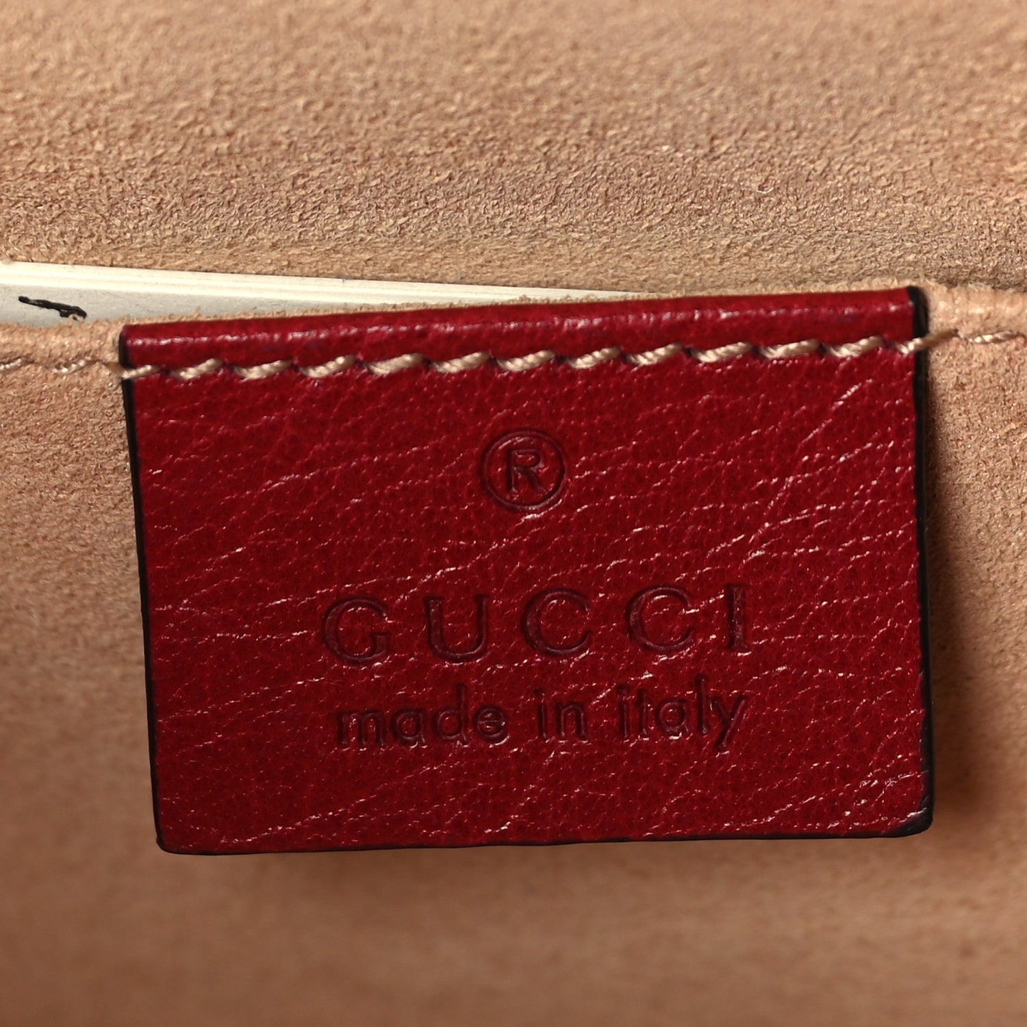 Gucci Suede Calfskin Web Small Ophidia Chain Shoulder Bag New Blue Romantic Cherry 5 of 8