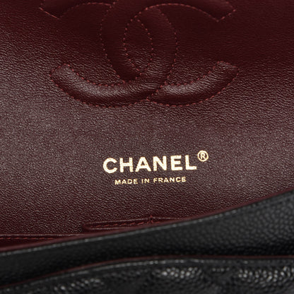 Chanel Caviar Quilted Medium Double Flap Black 7 of 9