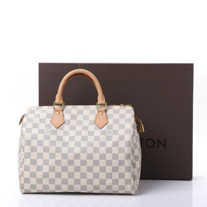 Louis Vuitton Damier Azur Speedy 30 12 of 12