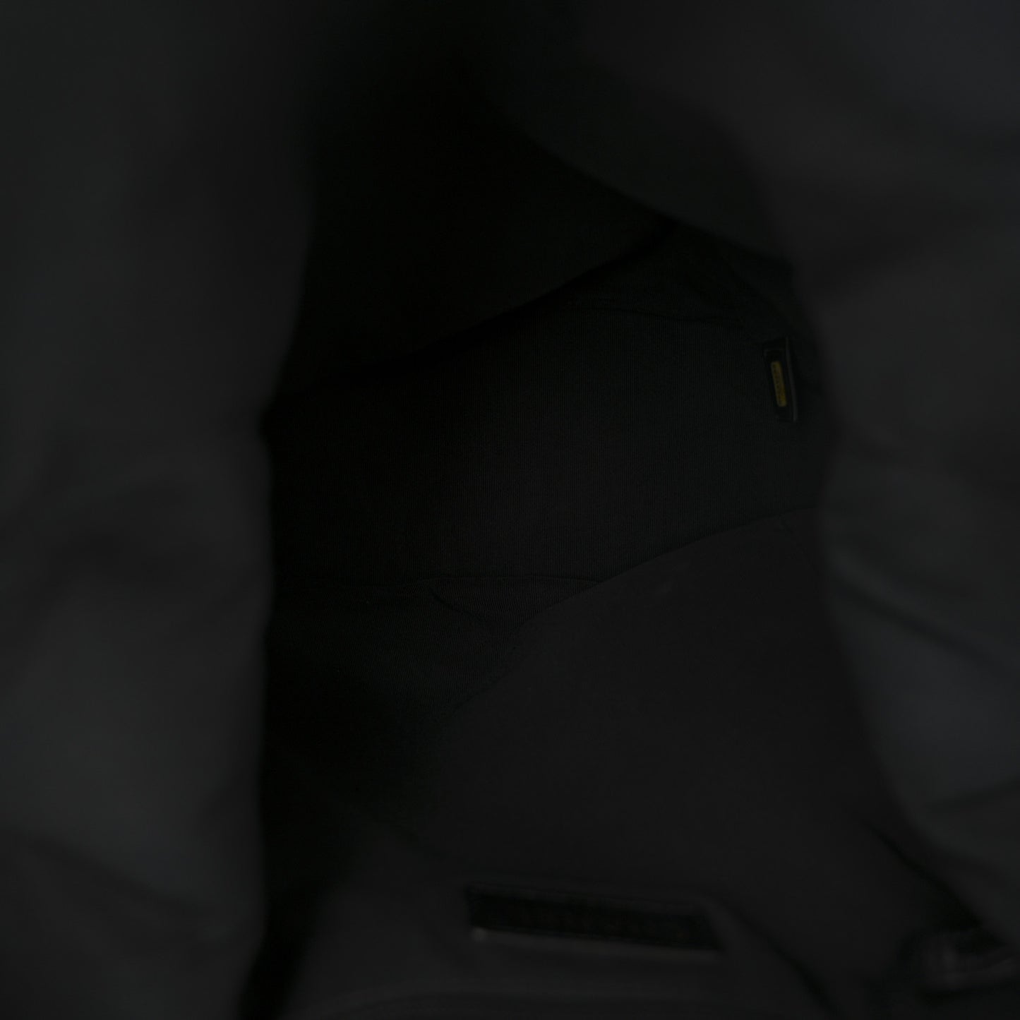 Calfskin Stitched Frame Backpack Black