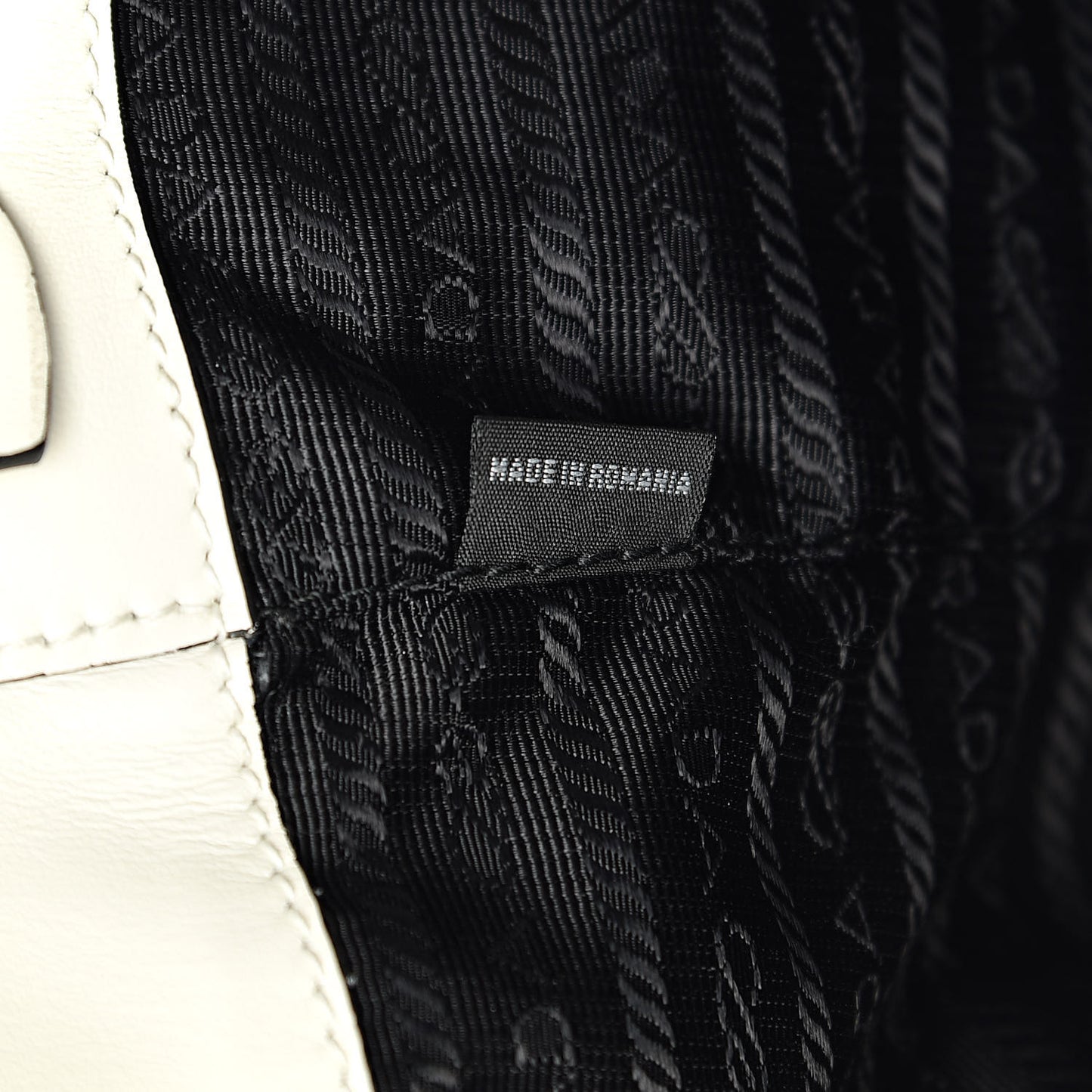 Saffiano Soft Calfskin Zippered Tote White