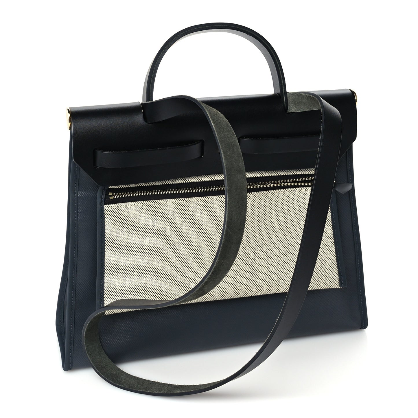 Toile H Berline Vache Hunter Herbag Zip PM  Black Bleu Nuit