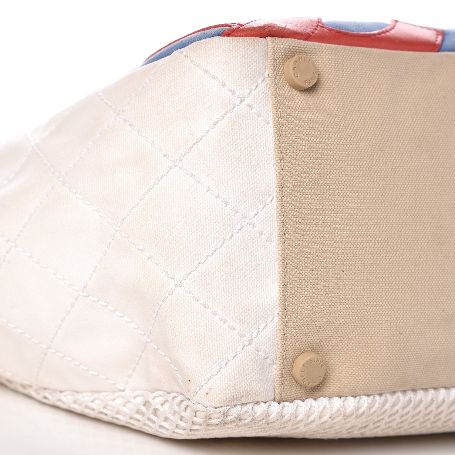 Chanel Canvas Quilted N°5 Shopping Tote Beige 10 of 24