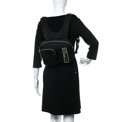 Prada Technical Nylon Backpack Black 2 of 12