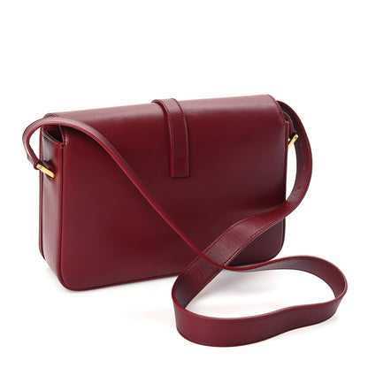 Saint Laurent Calfskin Medium Classic Monogram Universite Bag  Oxblood 2 of 8