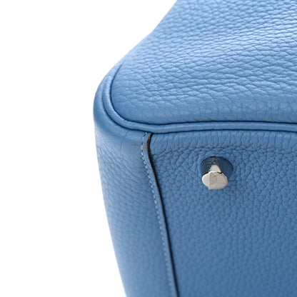 Hermes Taurillon Clemence Lindy 30 Bleu Paradis 11 of 15