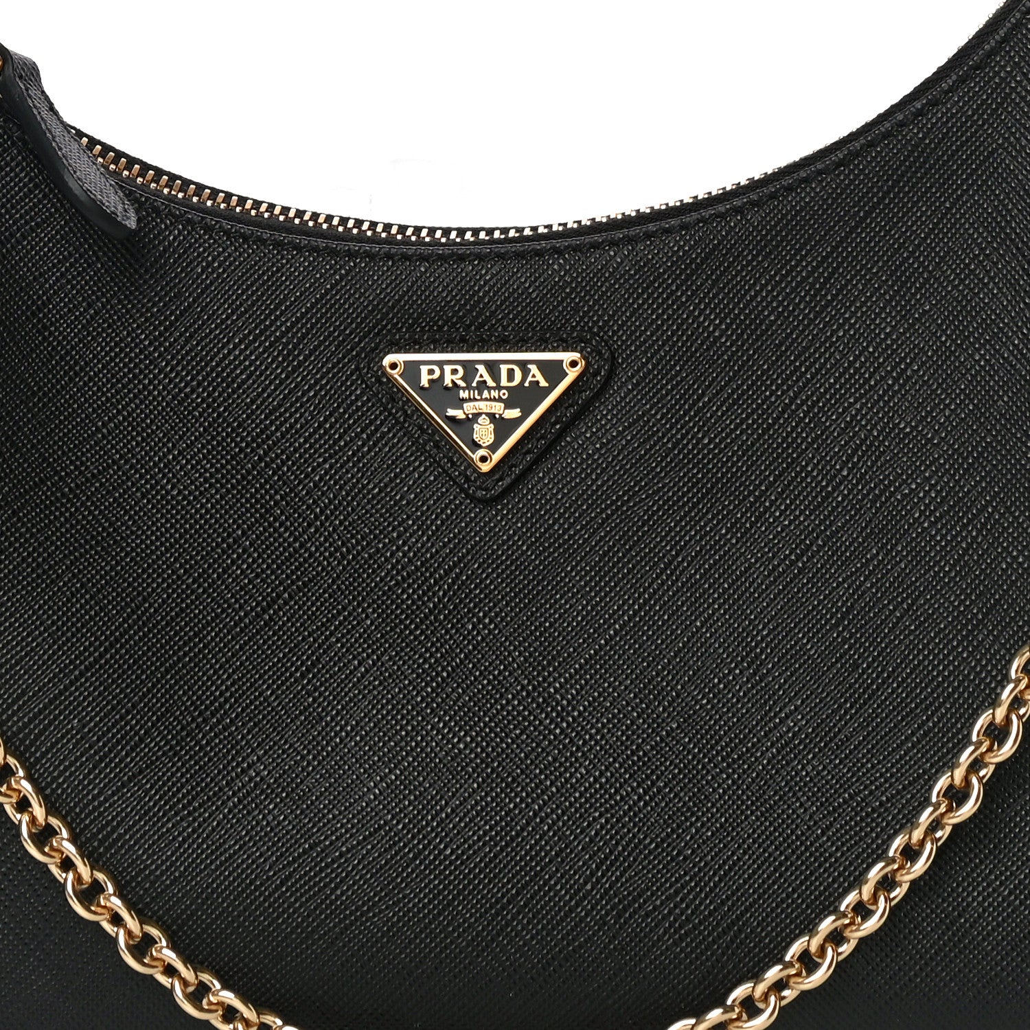 Prada Saffiano Lux Re-Edition 2005 Shoulder Bag Black 7 of 10