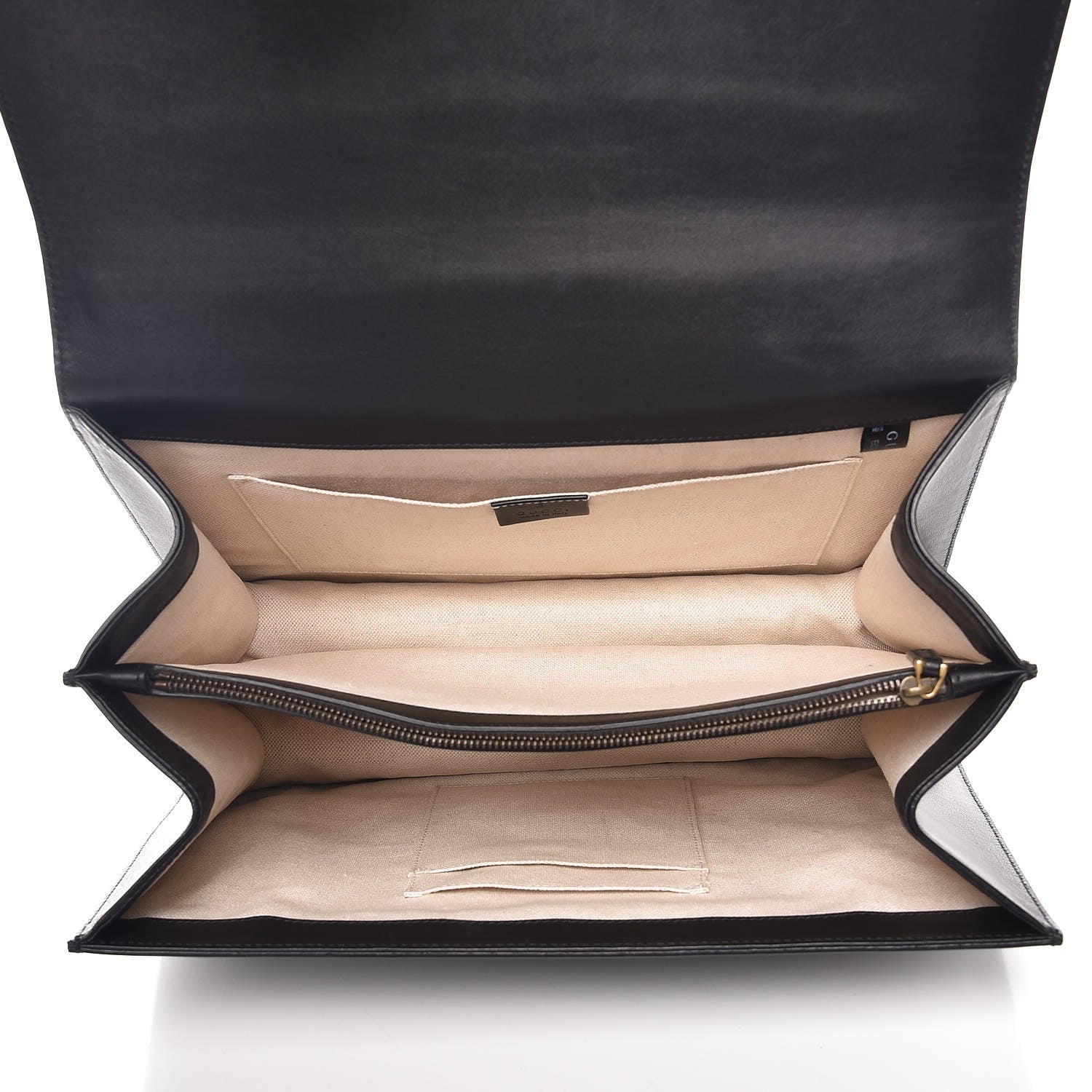 Gucci Moon Calfskin Web Large Dionysus Bamboo Top Handle Bag Black 8 of 15