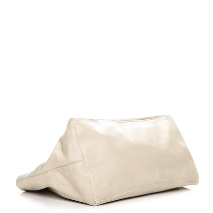 Prada Soft Calf Chain Tote Talco 5 of 20