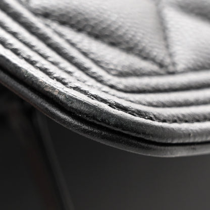 Chanel Caviar Quilted Boy Wallet On Chain WOC Black 14 of 16