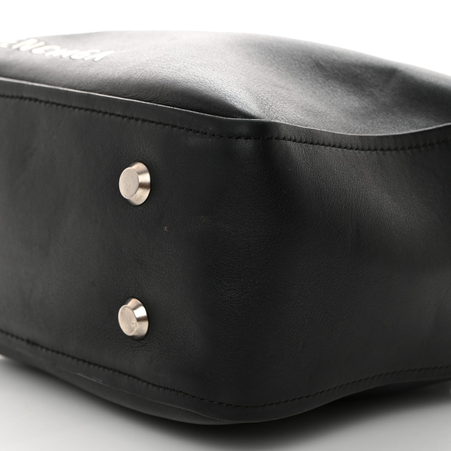 Shiny Day Calfskin XS Triangle Square Bag Black