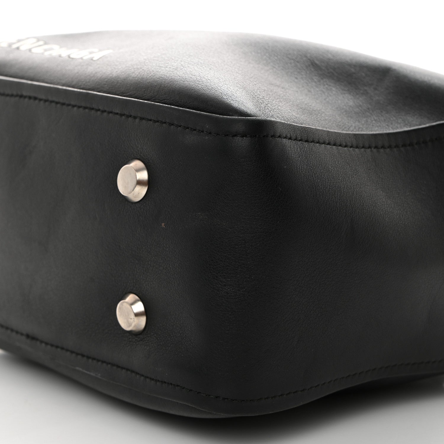 Balenciaga Shiny Day Calfskin XS Triangle Square Bag Black 9 of 10