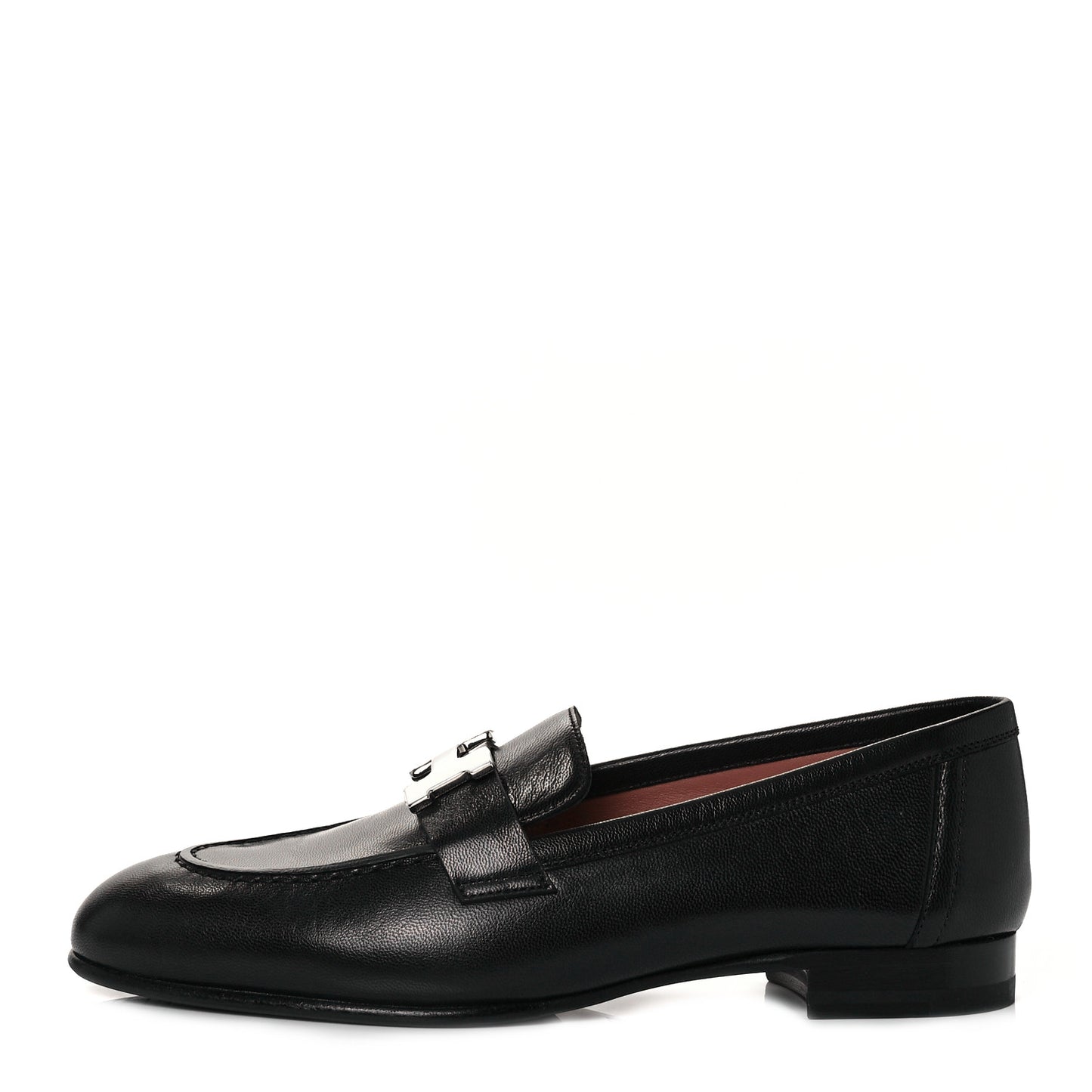 Goatskin Womens Paris Loafers 35.5 Black