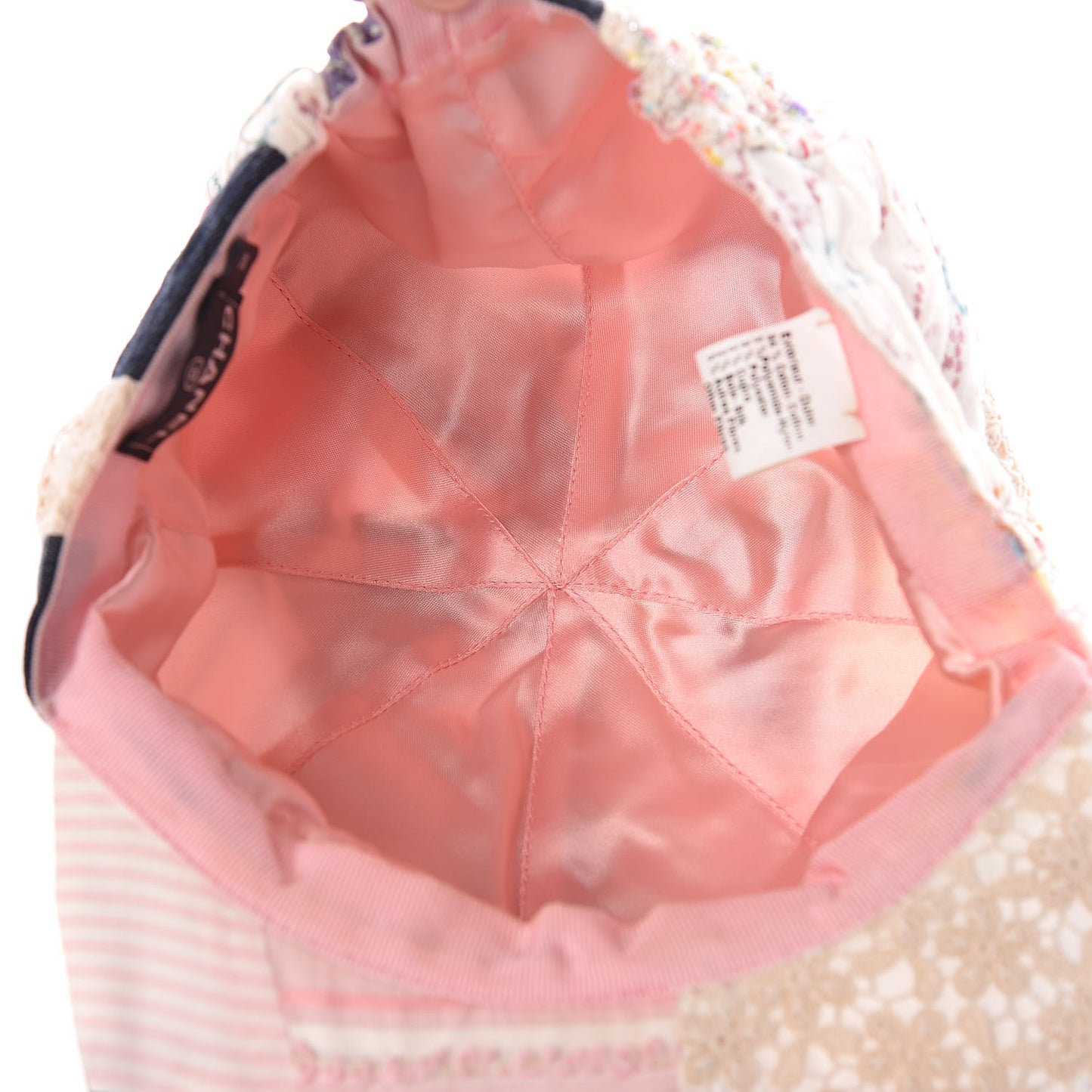 Fabric Patchwork Cap Hat M Multicolor