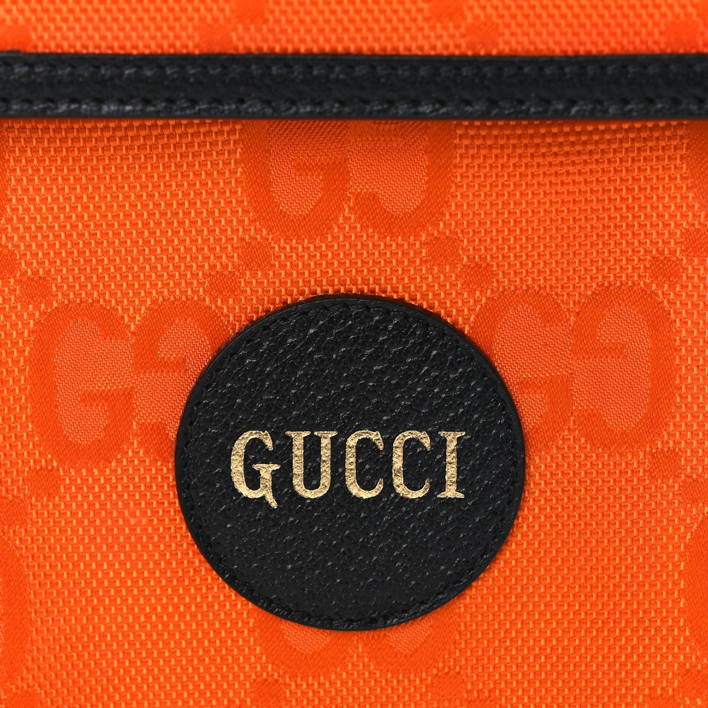Econyl Nylon Monogram Off The Grid Crossbody Bag Carrot Orange Black