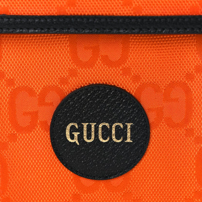 Gucci Econyl Nylon Monogram Off The Grid Crossbody Bag Carrot Orange Black 5 of 7