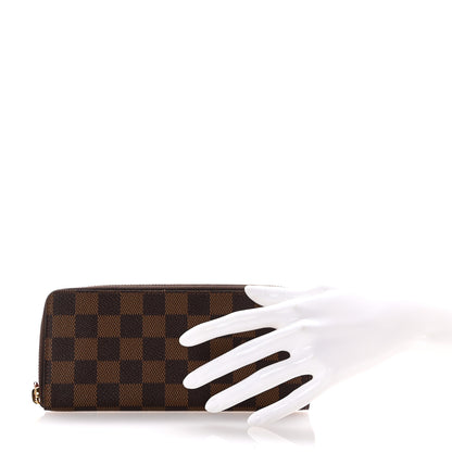 Louis Vuitton Damier Ebene Clemence Wallet Cherry 2 of 6
