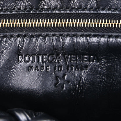 Bottega Veneta Calfskin Foulard Intreccio Kalimero Città Shoulder Bag Black 5 of 8